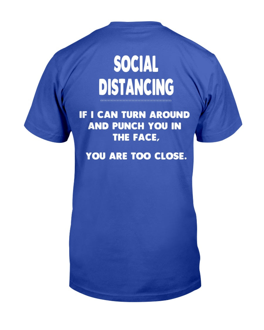Social Distancing Guidelines shirt Gildan Cotton T-Shirt
