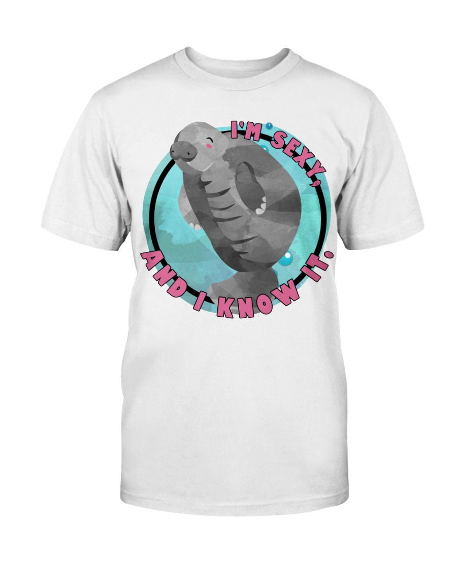 Funny Manatee I'm sexy and I know it novelty manatee shirt or mug 15 oz.