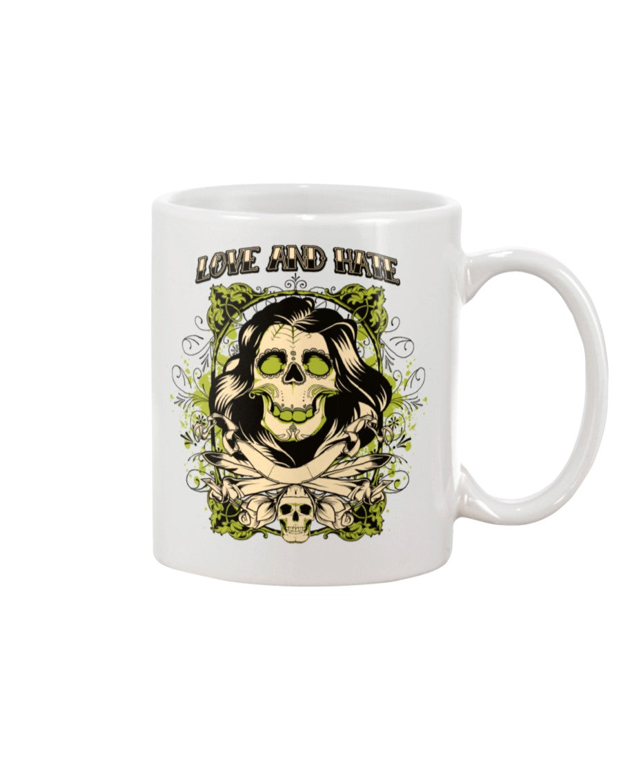 Love and Hate skulls 15oz Mug