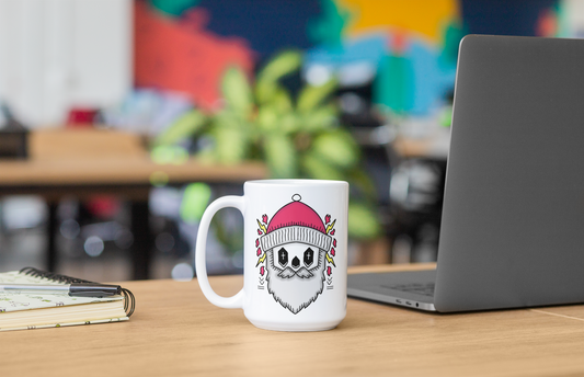 Santa skull 15oz Ceramic Mug