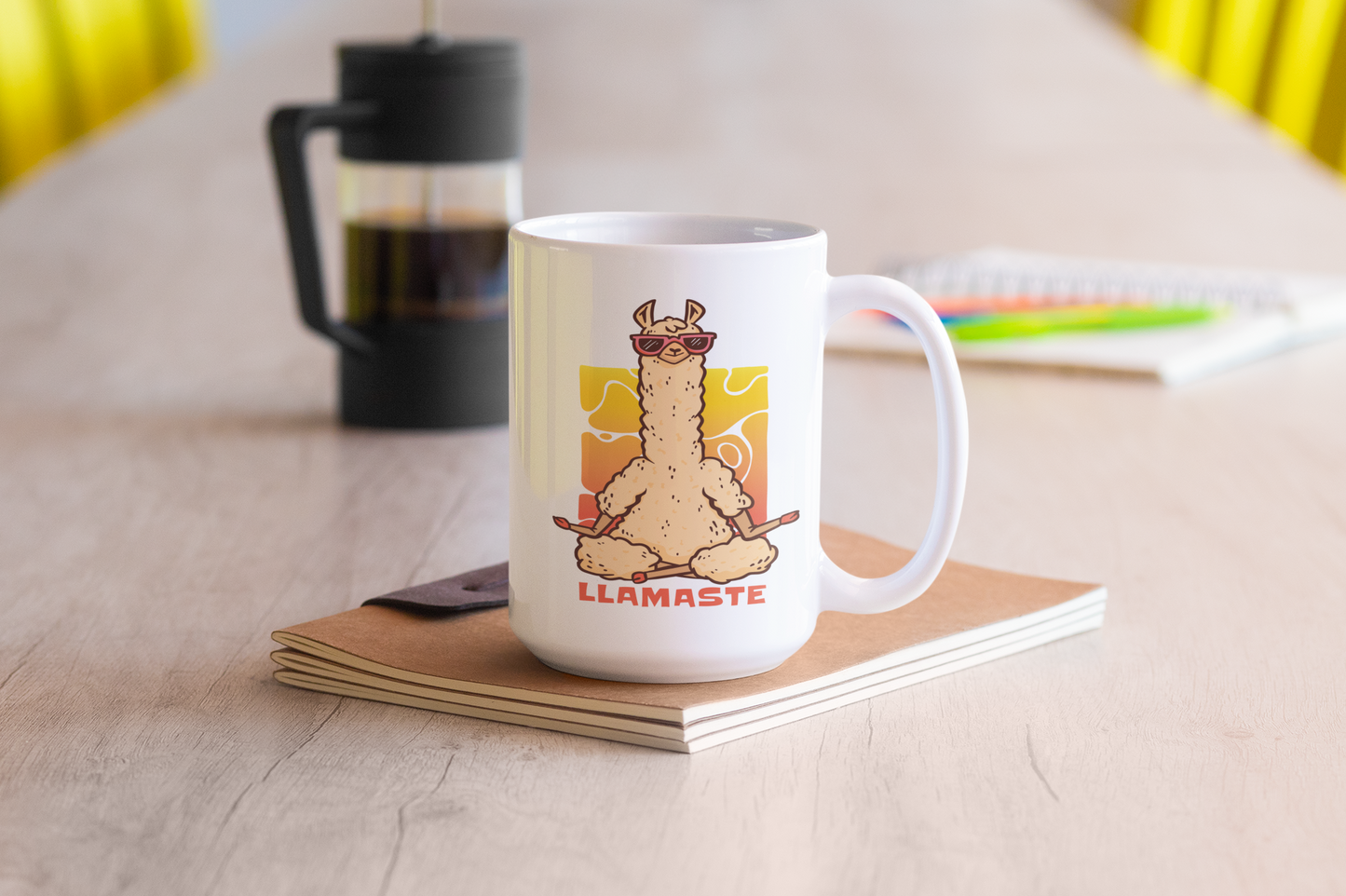 LLAMASTE 15oz Ceramic Mug