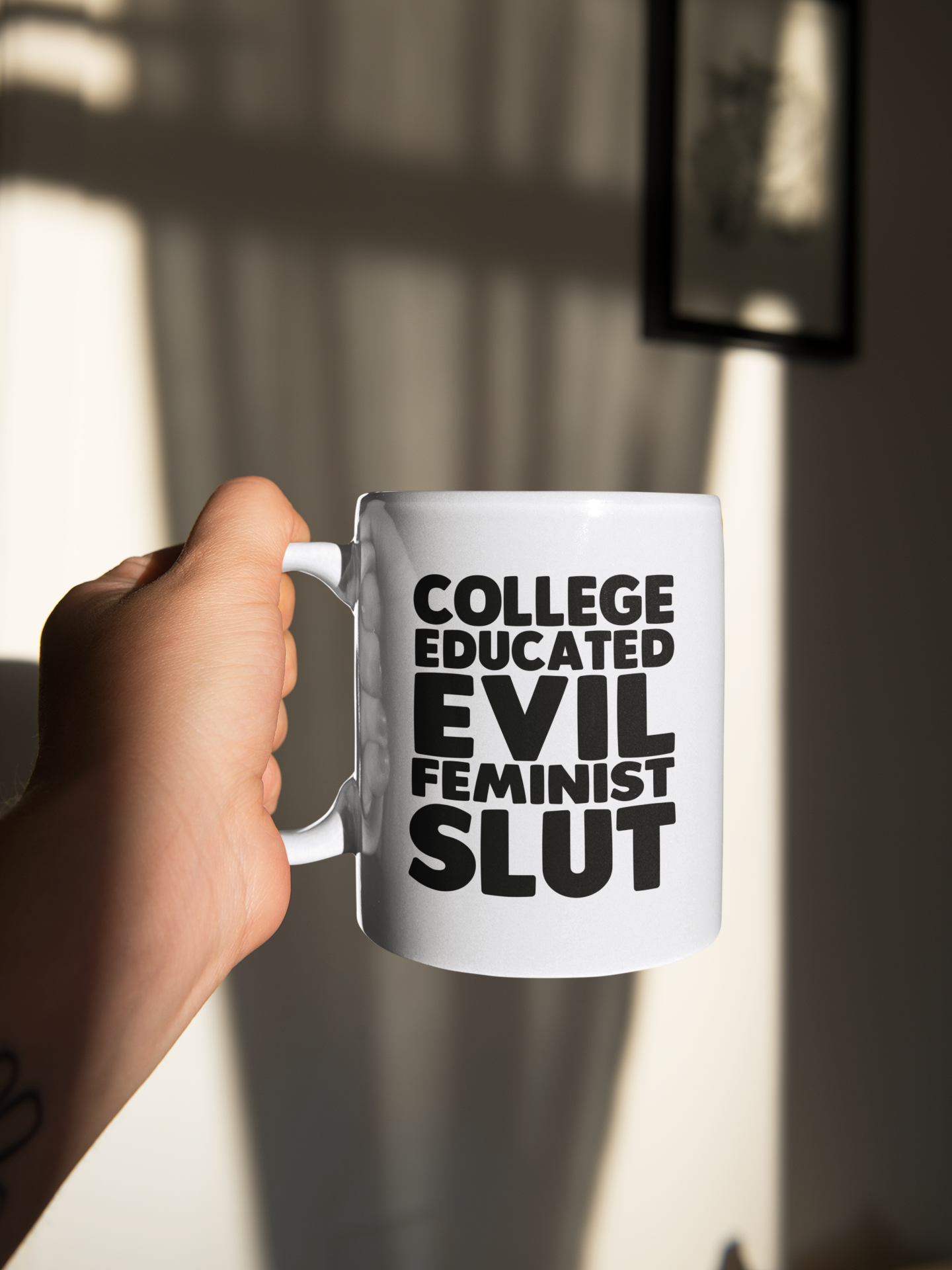 College Educated Evil Feminist Slut coffee mug 15oz Mug