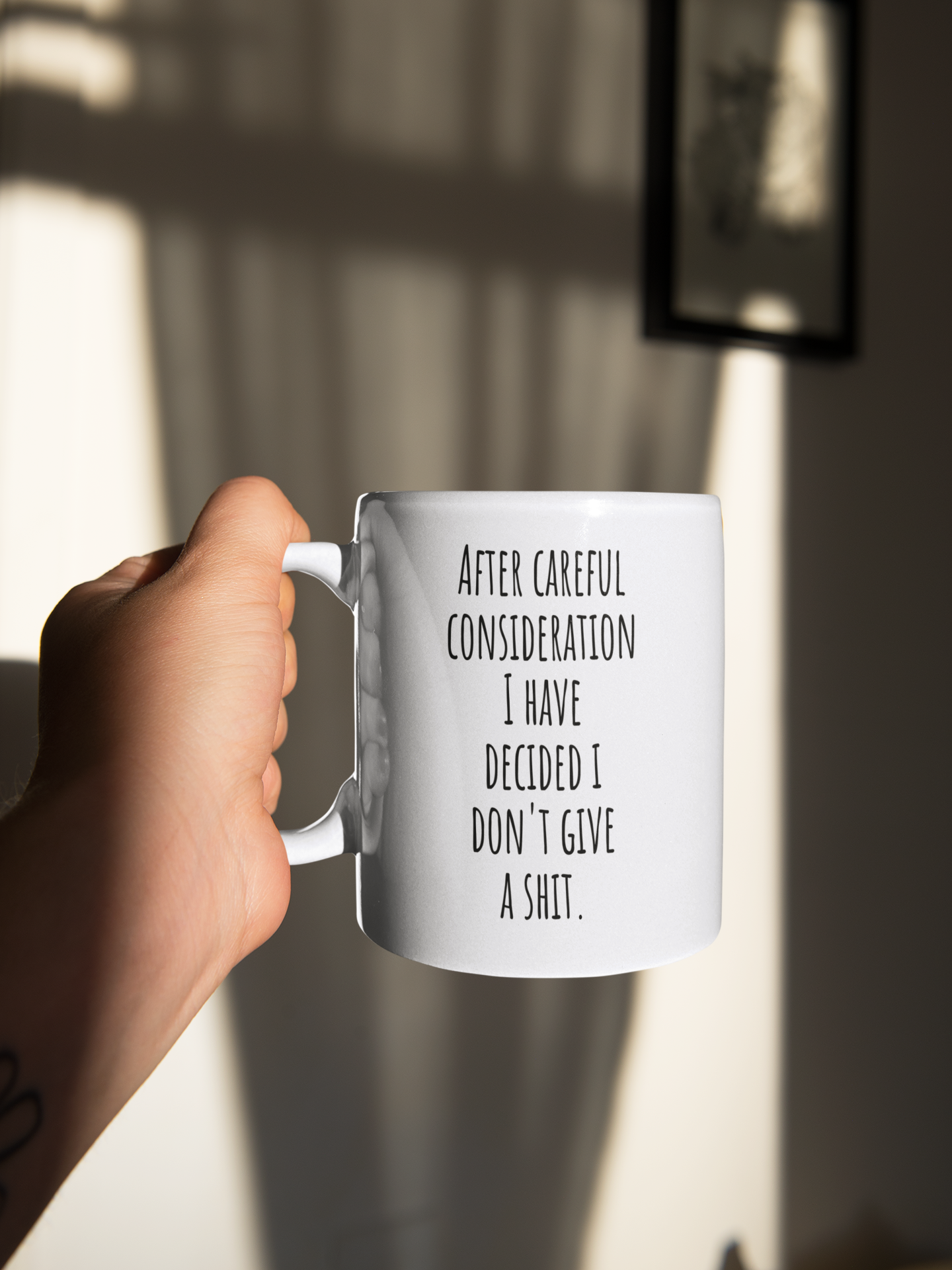 After careful consideration I have decided I don't give a shit coffee mug 15 ounce