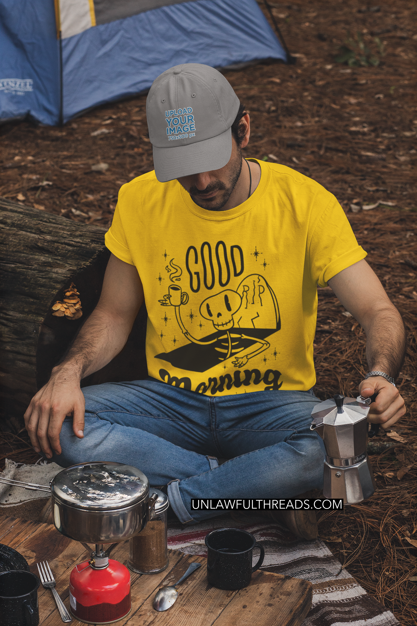 Good Morning grave coffee shirt mens/womens Gildan