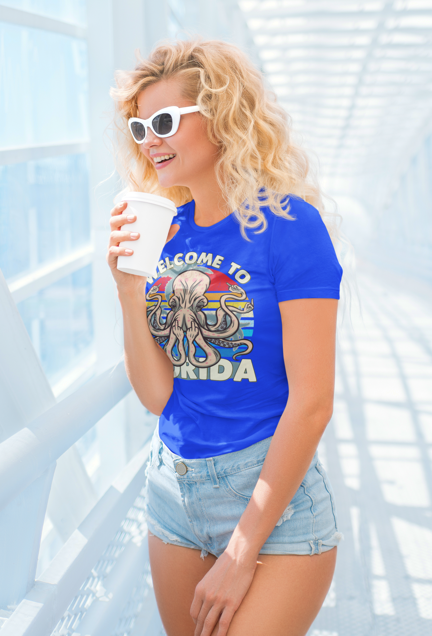 Welcome to Florida Octopus fingers shirts and coffee mugs