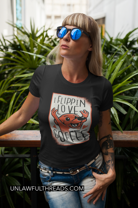 I Flippin love Coffee shirt mens/womens Gildan
