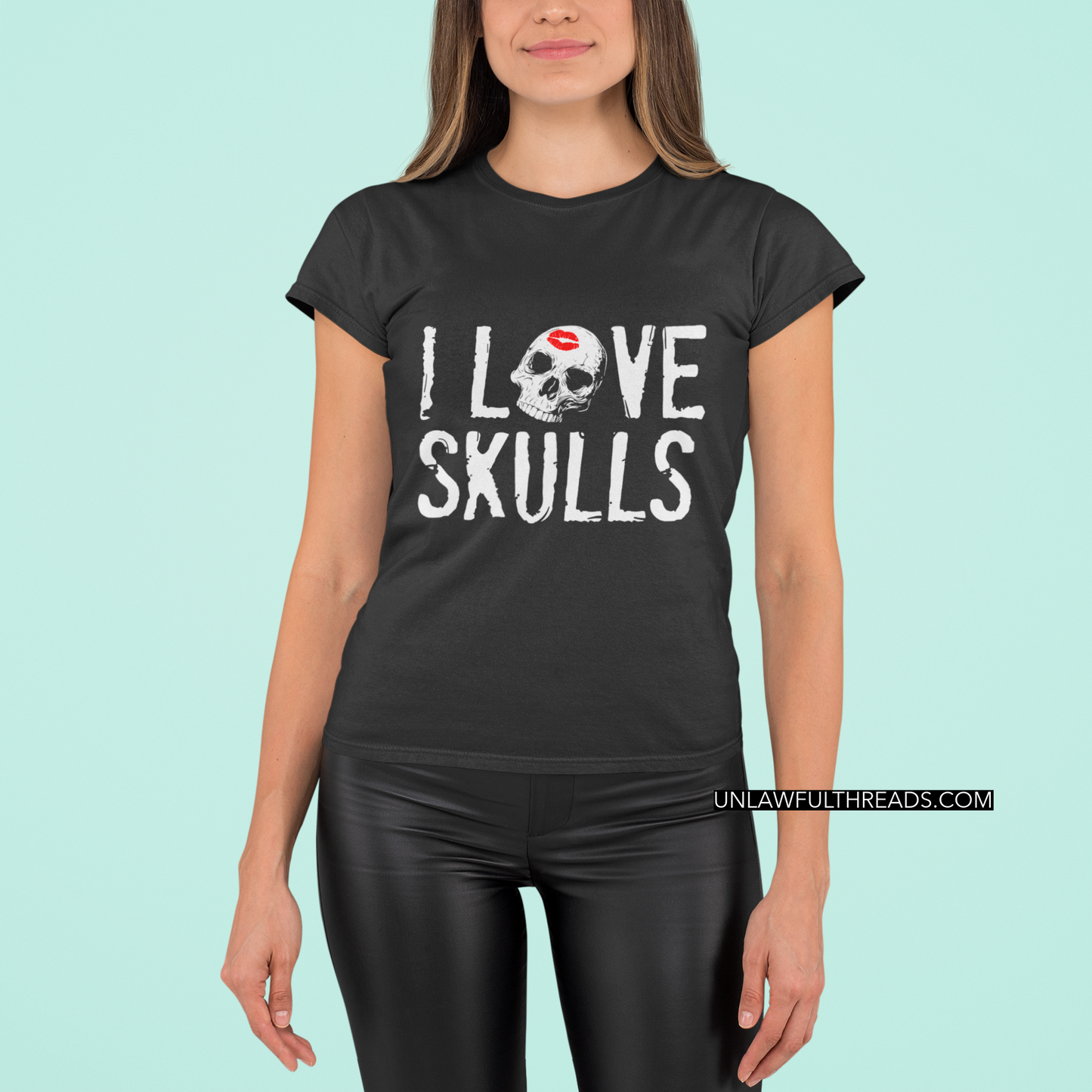 I Love Skulls shirt mug or tote