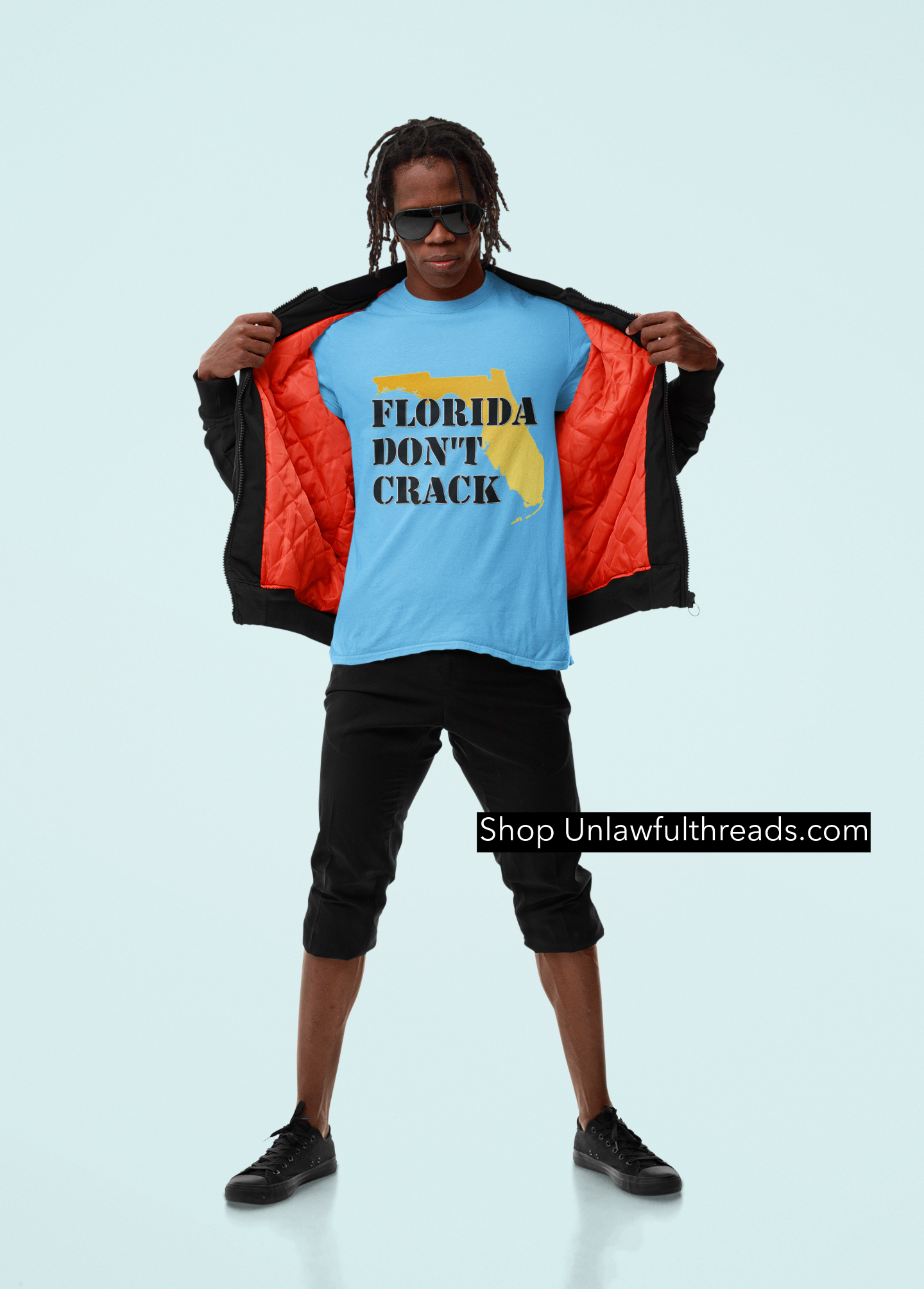 Florida Don't Crack classic cotton shirts for bad mofos
