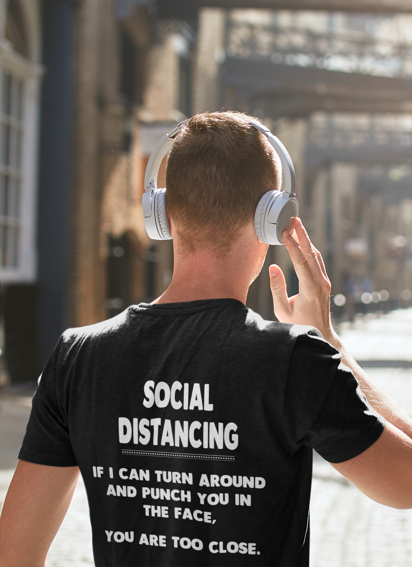 Social Distancing Guidelines shirt Gildan Cotton T-Shirt