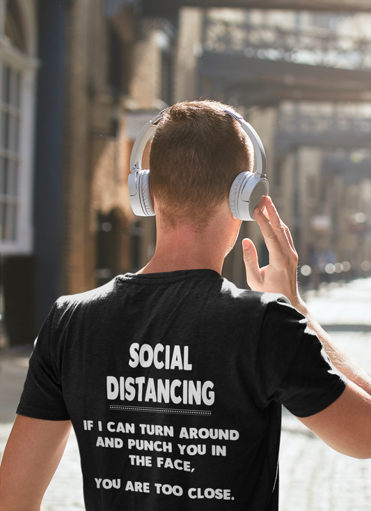 Social Distancing  Guidelines shirt Gildan Cotton T-Shirt