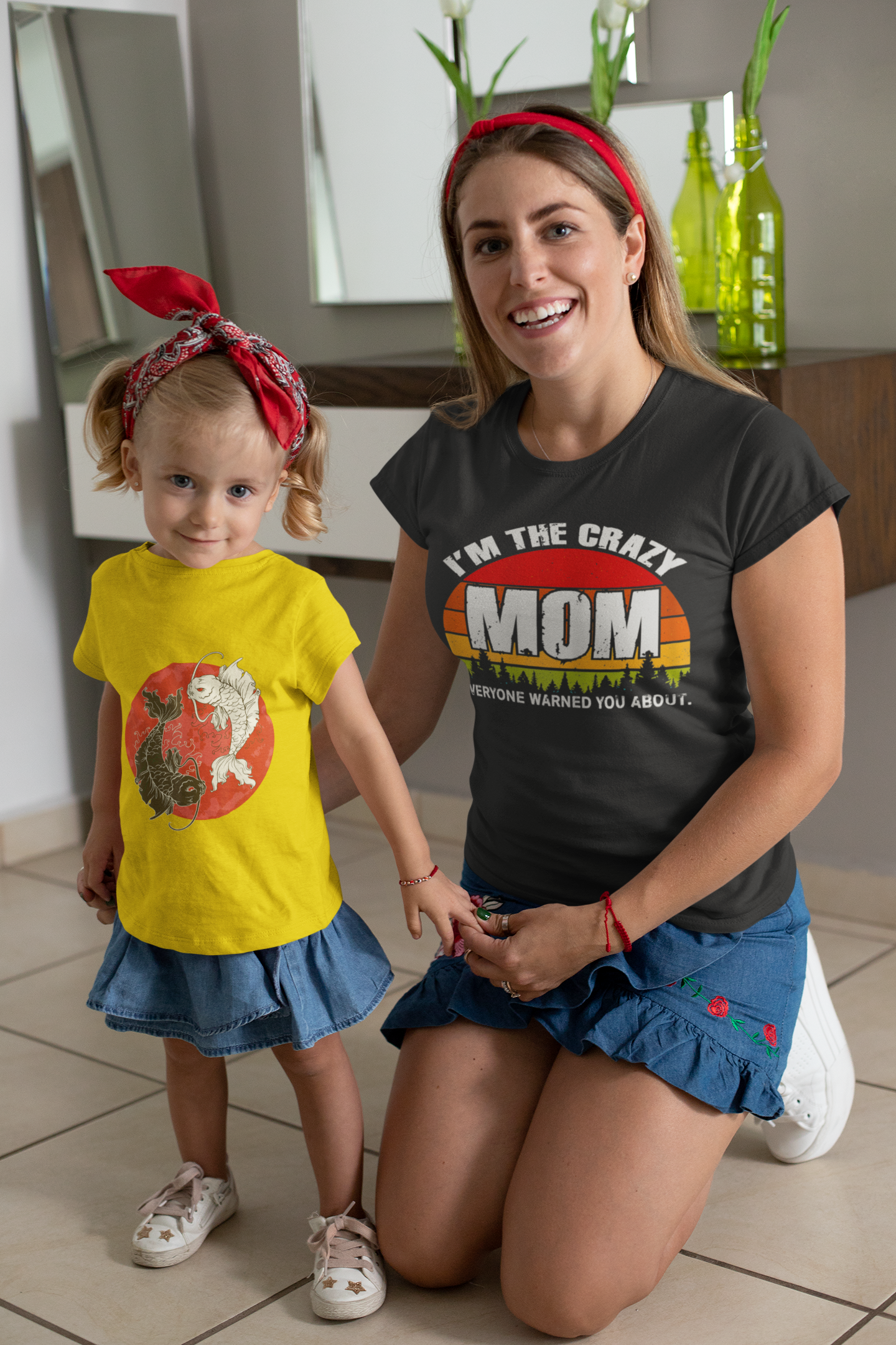 I'm the Crazy Mom everyone warned you about 15oz. mugs and shirts available