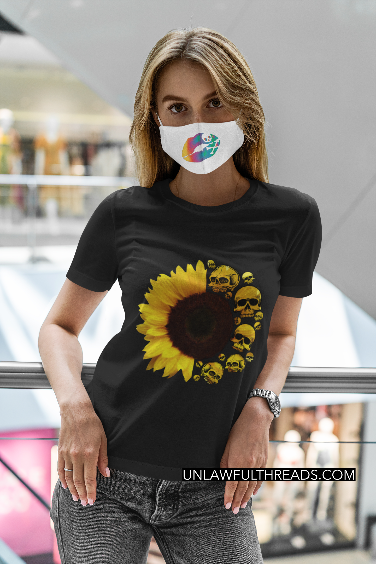 Sunflower Skulls ~ shirts and coffee mugs available