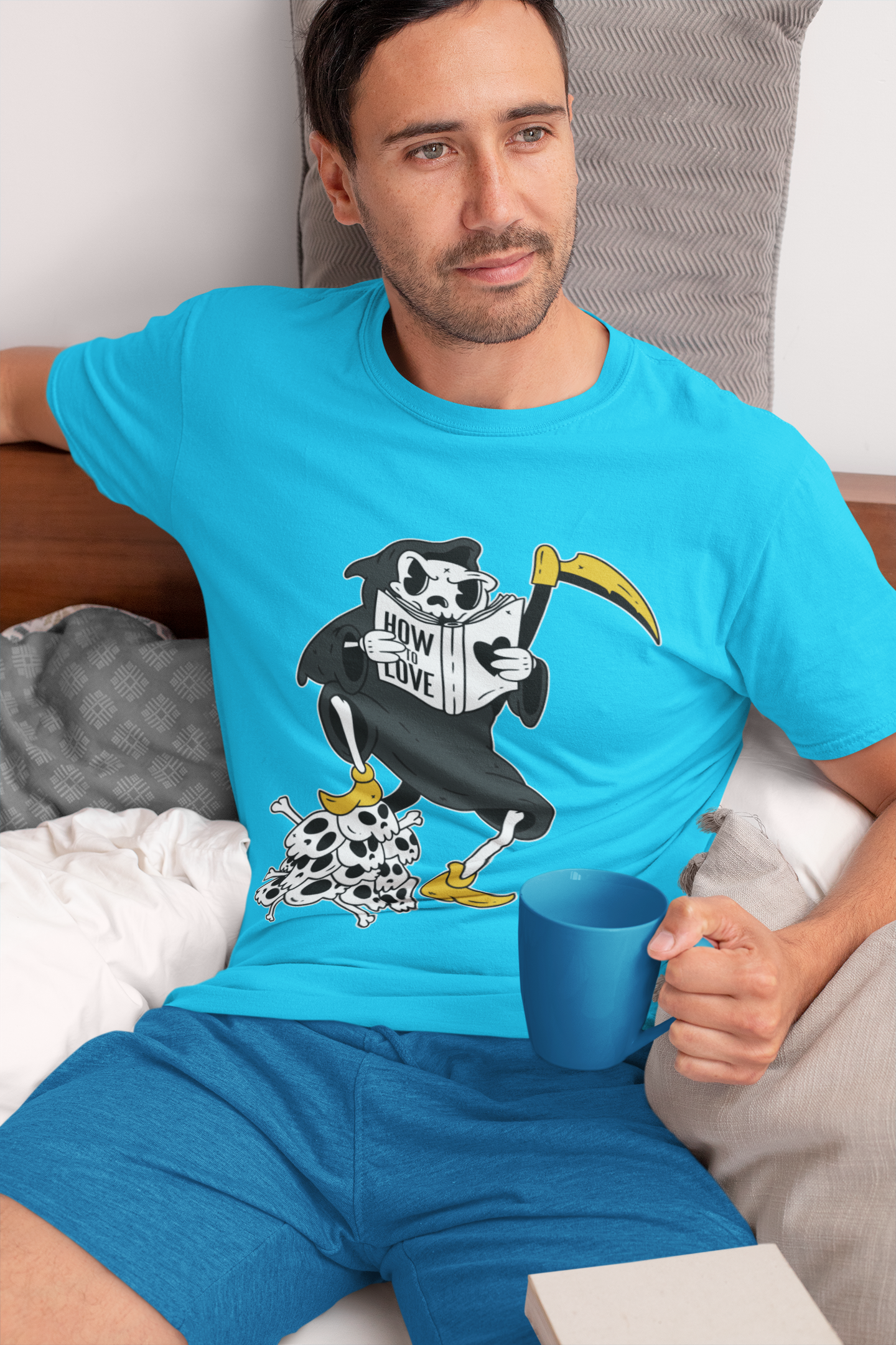 How To Love grim Reaper skull shirt Gildan