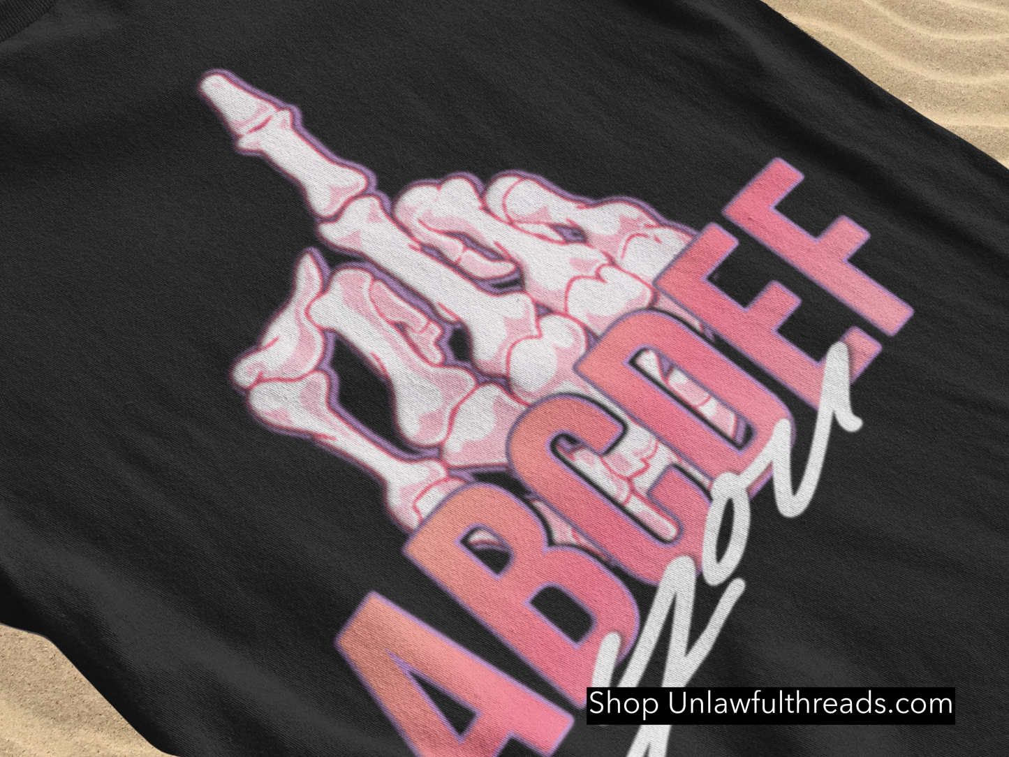 ABCDEF YOU skull middle finger female shirt classic cotton or 15 ounce coffee mug