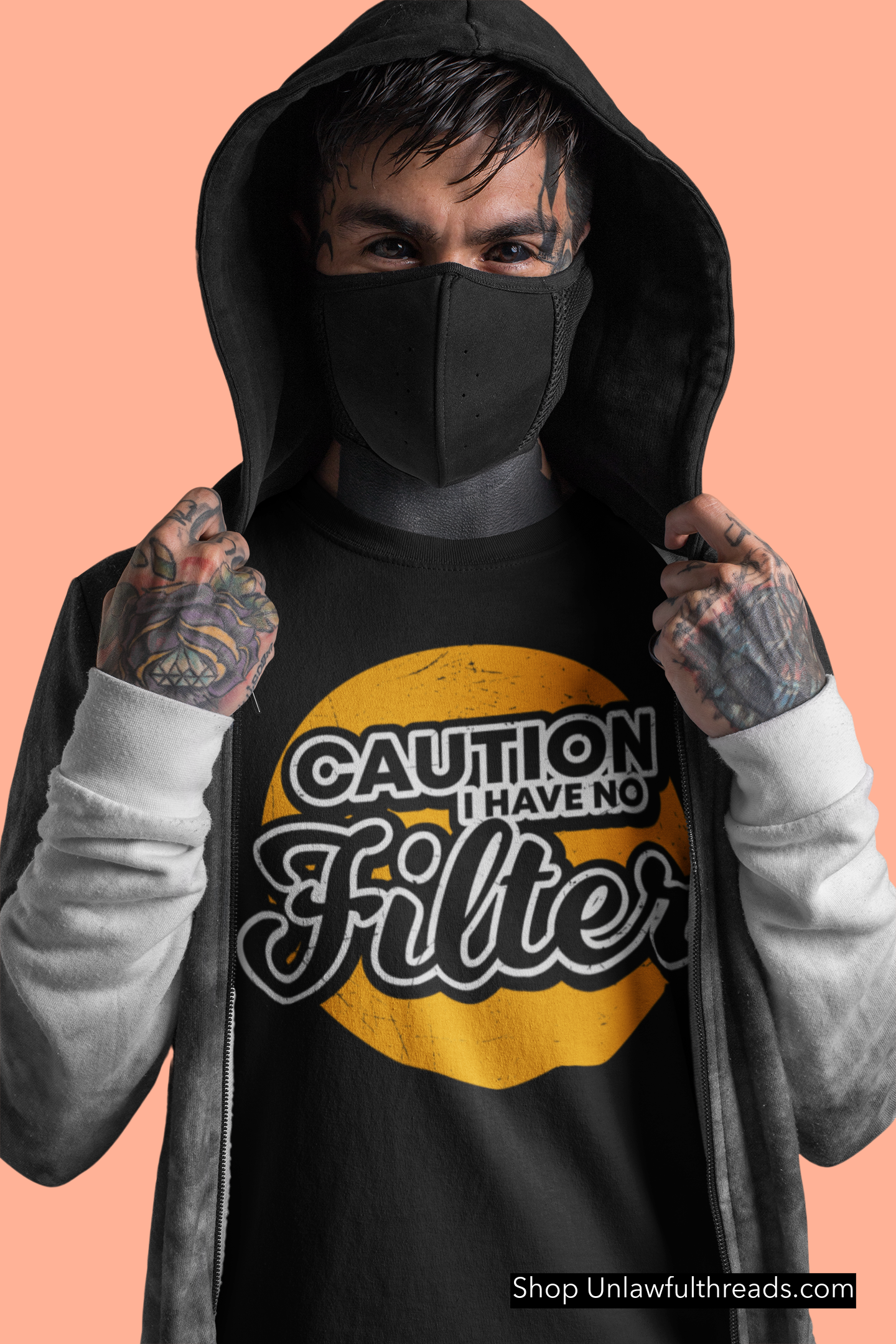 CAUTION I have no Filter 15 ounce coffee mugs or 100% cotton shirts available