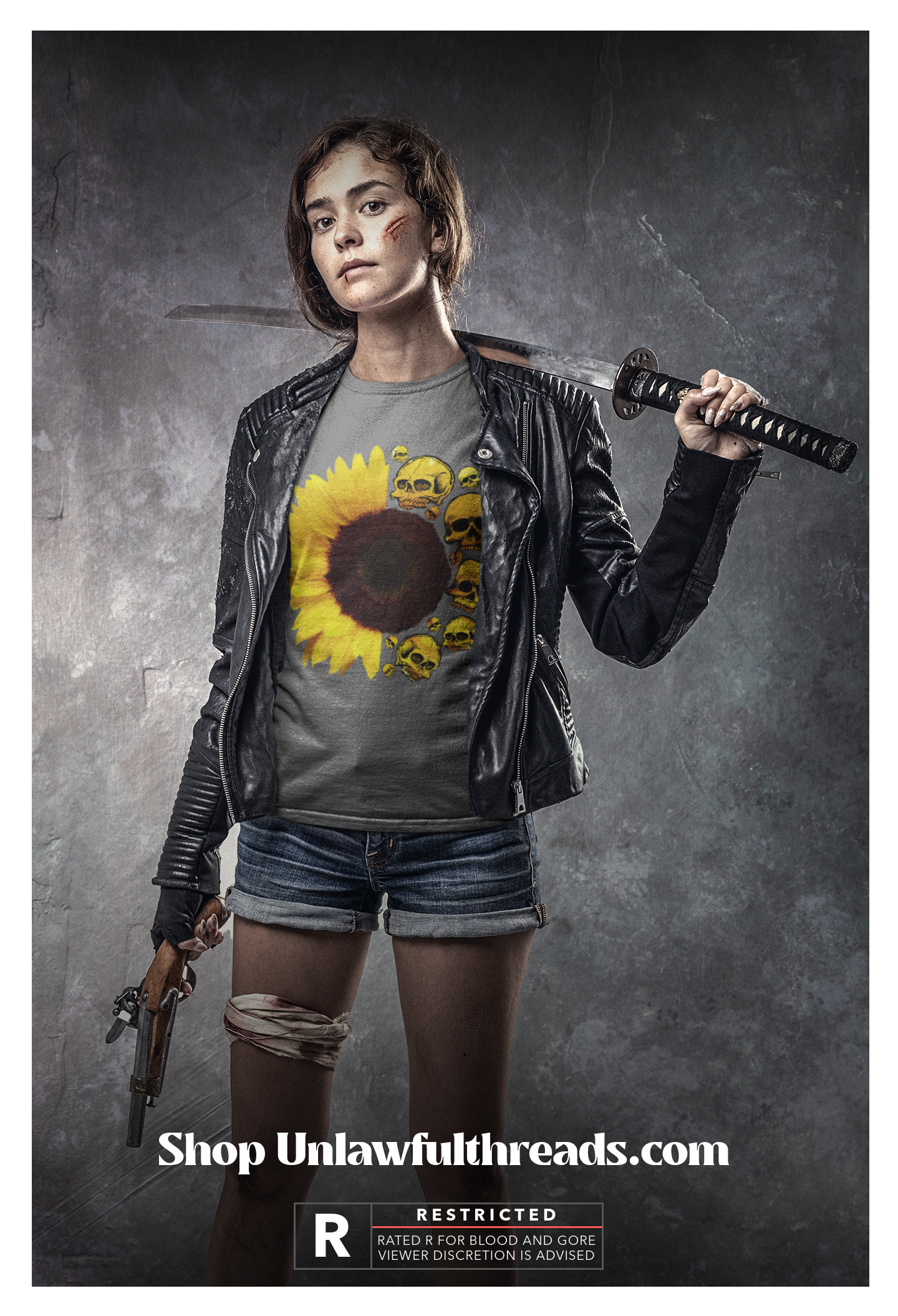 Sunflower Skulls ~ shirts and coffee mugs available