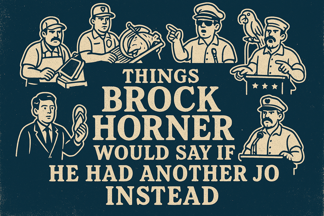 Things Brock Horner Would Say If He Had Another Job Instead
