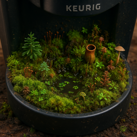 We Turned Our Office Keurig Into a Thriving Ecosystem of Moss and Despair
