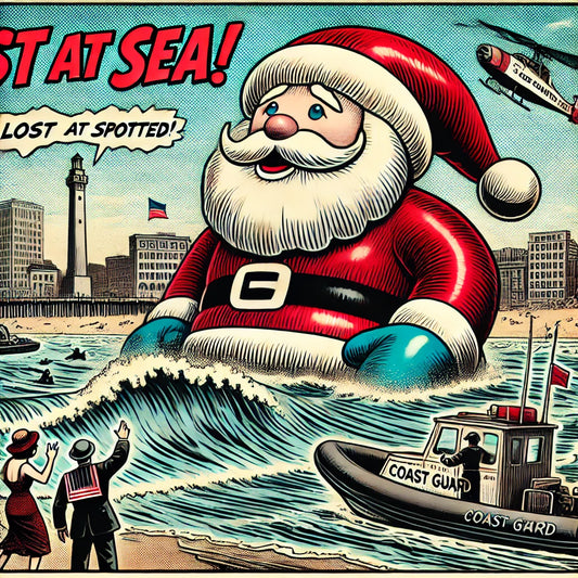 The Curious Case of the Inflatable Santa That Floated Into the Gulf