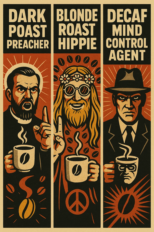 Coffee Cult Leaders: If These Beans Were Religions  ☕ A Satirical Guide to Choosing Your Roast Based on Full-Blown Caffeine Theology