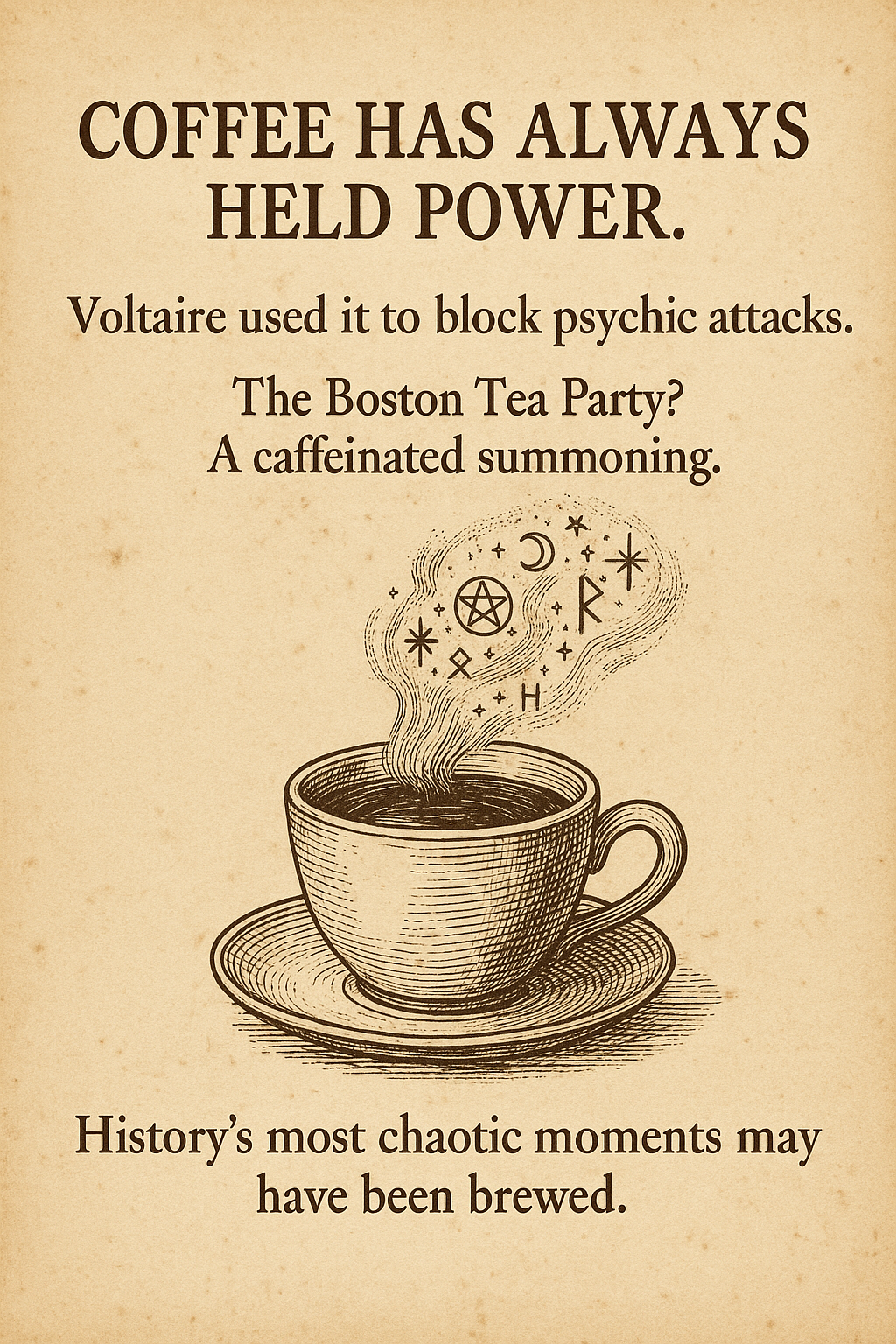 A Brief (and Possibly Cursed) History of Coffee Spells