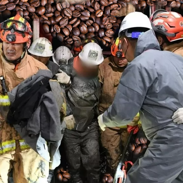 South Korea miners survive nine days underground on only coffee.