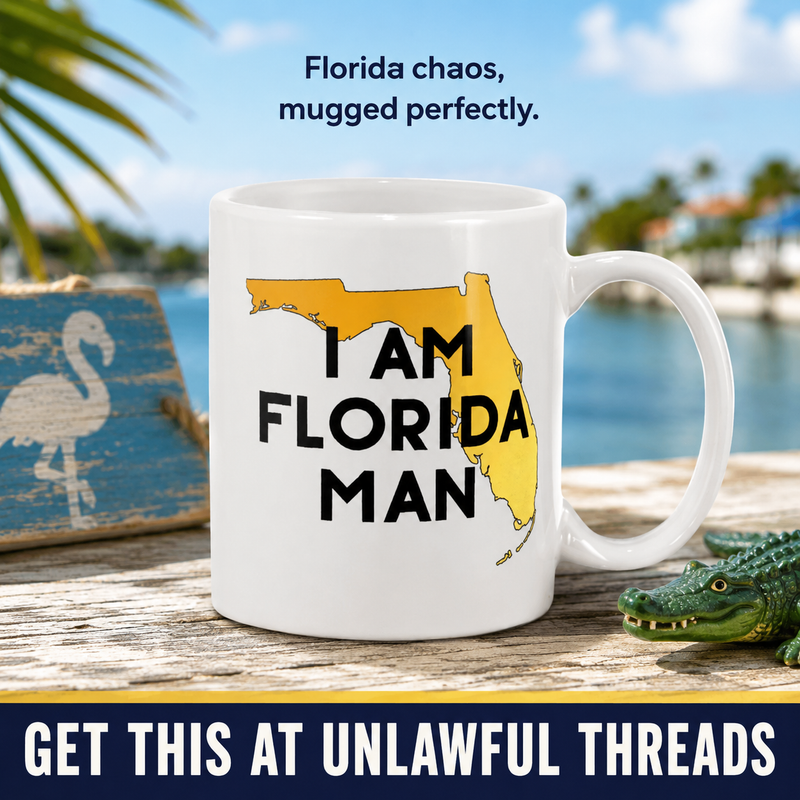 I Am Florida Man Mug – 15oz Ceramic | Florida Humor Gift