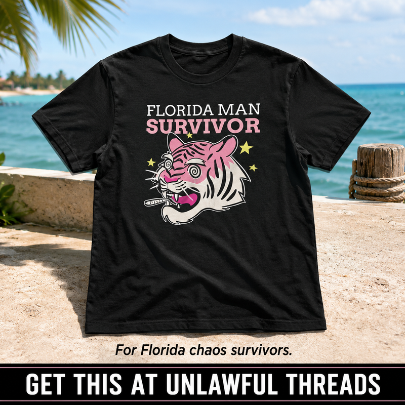 Florida Man Survivor Shirt | Funny Florida Meme & Chaos-Proof Tee