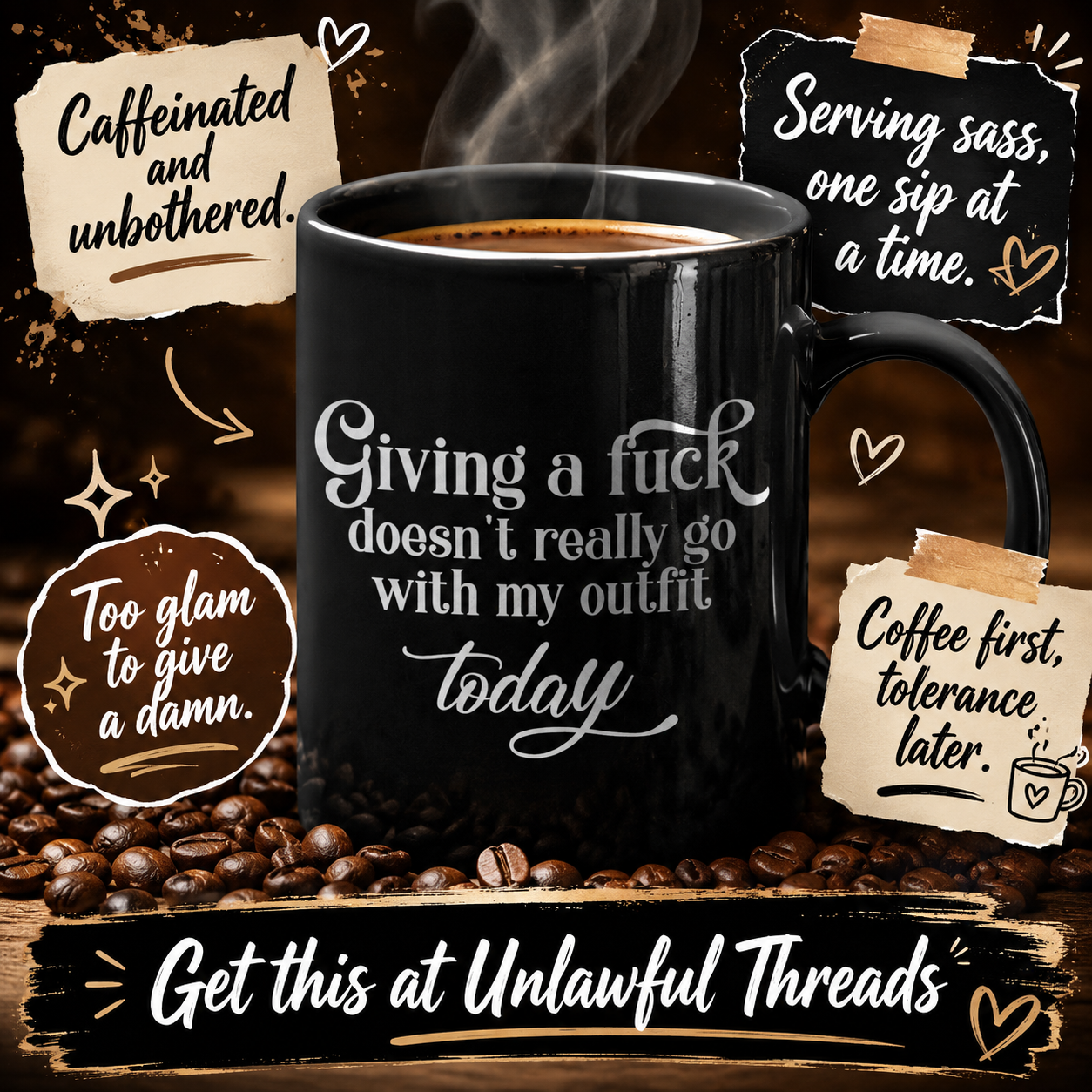 Giving A Fuck Doesn't Really Go With My Outfit Today — 15oz Ceramic Mug