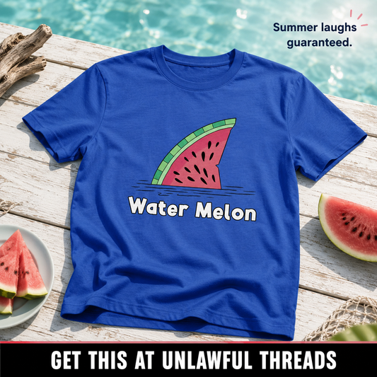 Watermelon Shark Shirt – Funny Summer Graphic Tee | Unlawful Threads