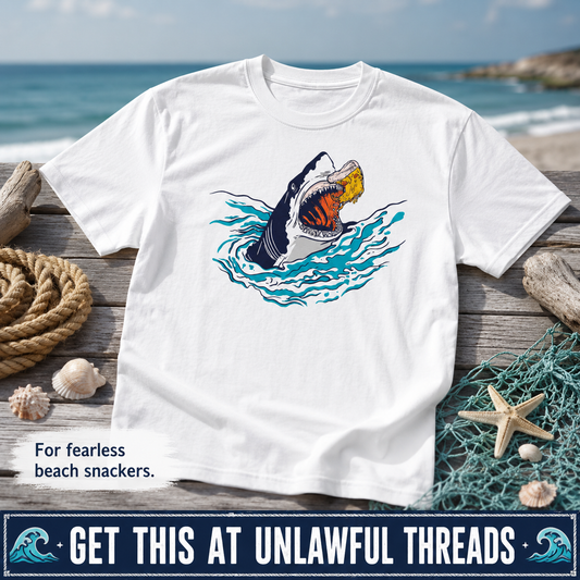 Pizza Shark Shirt – Funny Food Graphic Tee | Unlawful Threads