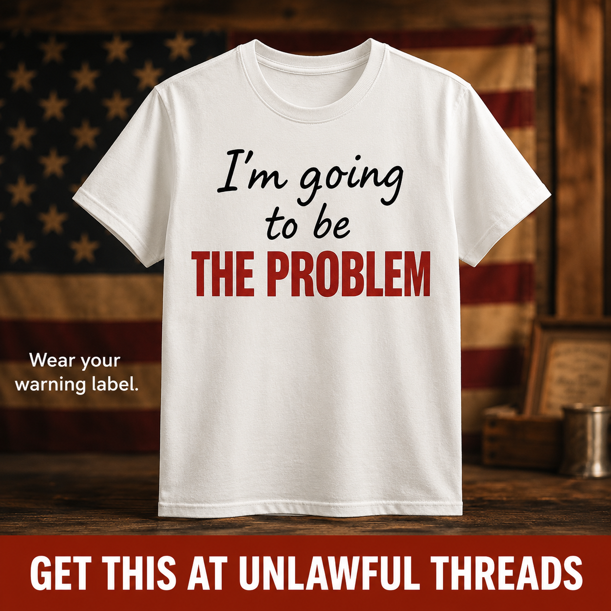 The Problem T-Shirt - Bold Feminist Statement Tee - Funny Sarcastic Shirt for Women & Activists