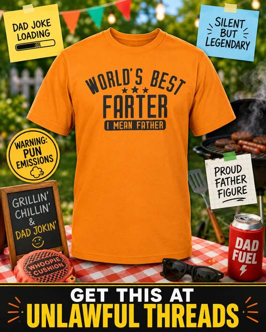 World's Best Farter – Funny Dad Gift Mug & Shirt