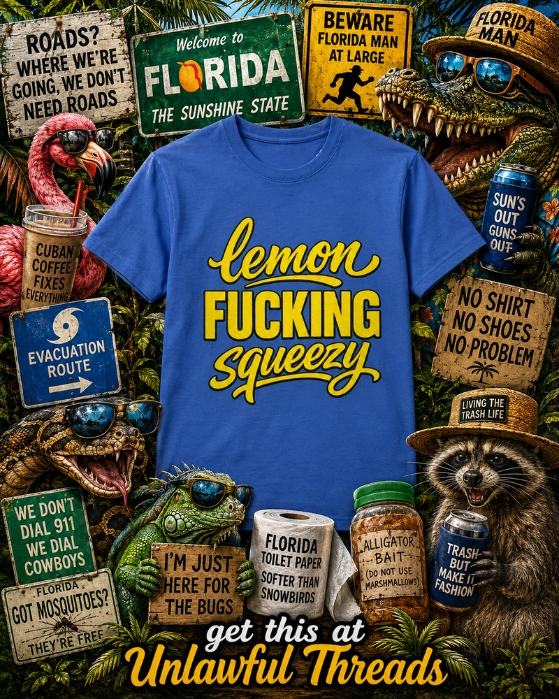 Lemon Squeezy Funny Florida Shirt | Florida Humor Tee