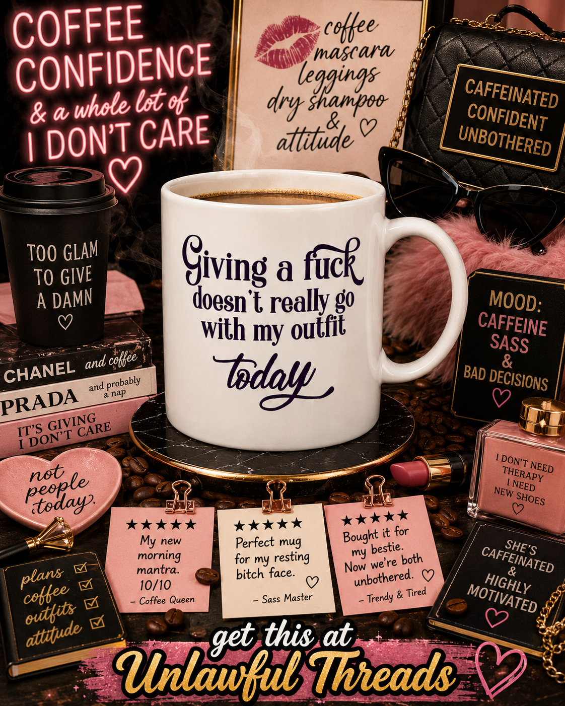 Giving a Fuck doesn't really go with my outfit today 15 oz. coffee mug