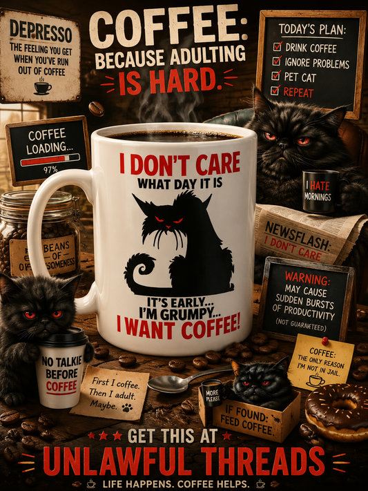 I don't care what day it is 15 oz. mug