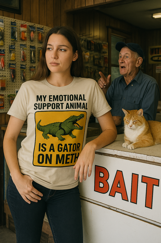 My Emotional Support Animal Is a Gator on Meth – Florida Man Shirt