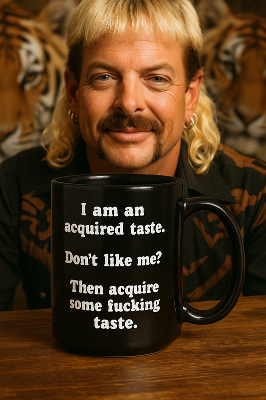 I am an acquired taste. Don't like me? Then acquire some f*cking taste. 15oz Ceramic Mug