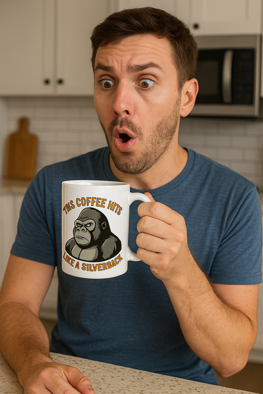 This Coffee Hits Like a Silverback – Bold Gorilla Mug