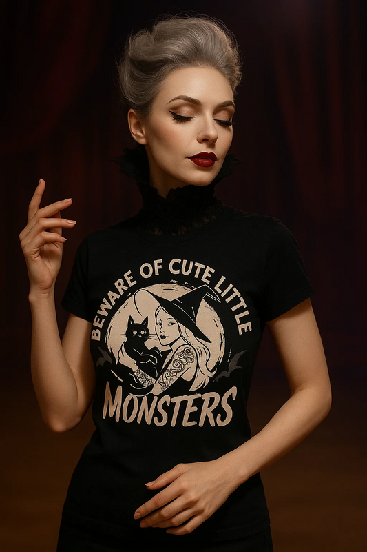 Be Aware of Cute Little Monsters mugs and shirts available