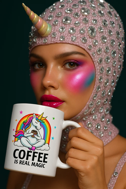 Coffee It's Real Magic Unicorn coffee mug  15 ounce mug of awesomeness