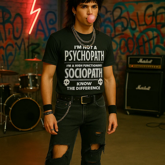 “I’m Not a Psychopath, I’m a High-Functioning Sociopath” – Black Shirt
