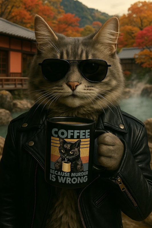 Coffee because Murder is Wrong 15oz Ceramic coffee Mug