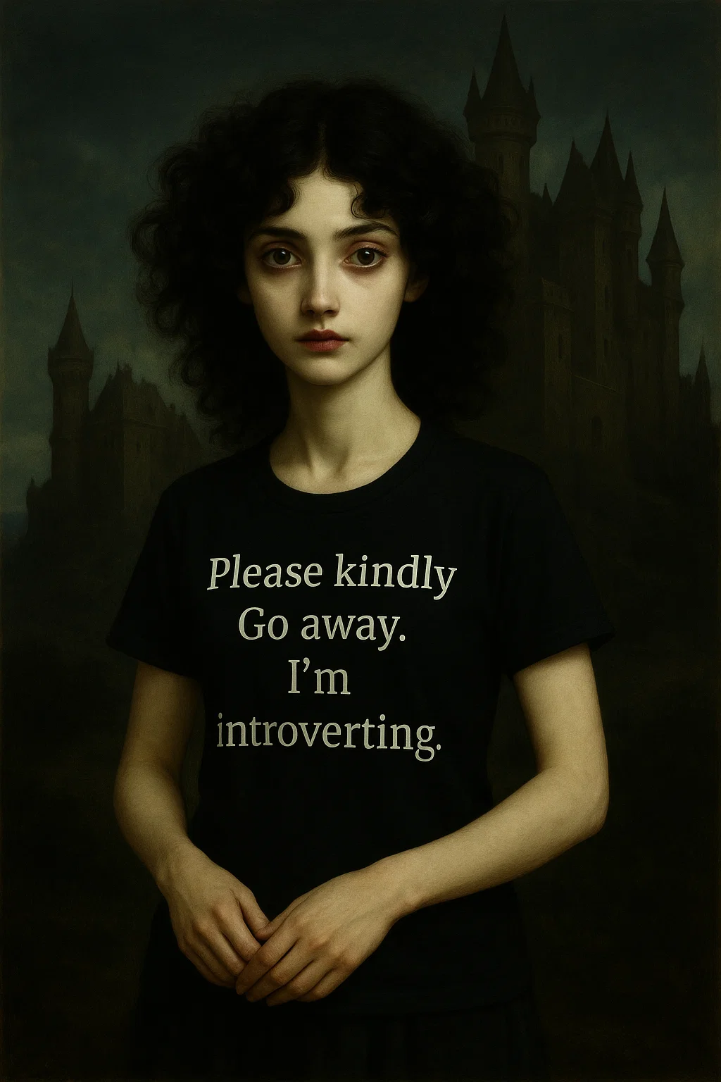 Please kindly Go away. I'm introverting. funny novelty introvert shirt