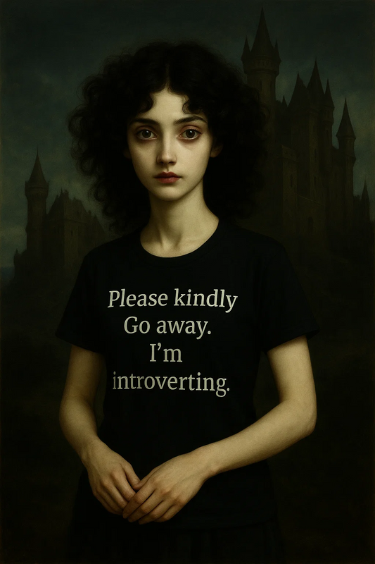 Please kindly Go away. I'm introverting. funny novelty introvert shirt