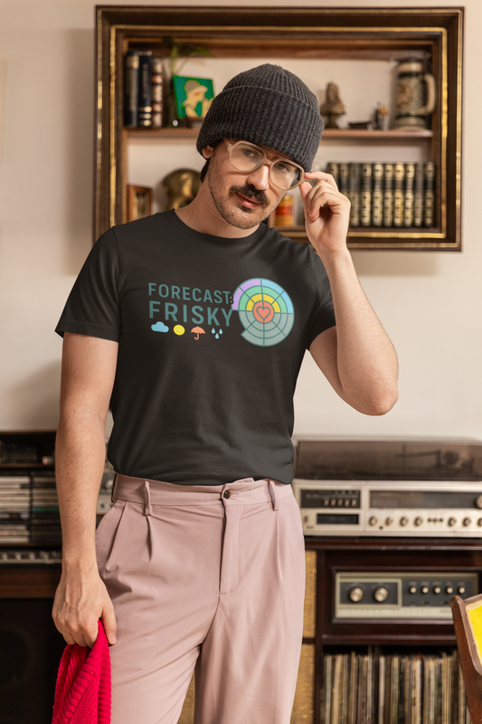 🌦️ Forecast: Frisky – Playful Florida Storm Radar Shirt (Black, Unisex & Fitted) | Funny Florida Shirt
