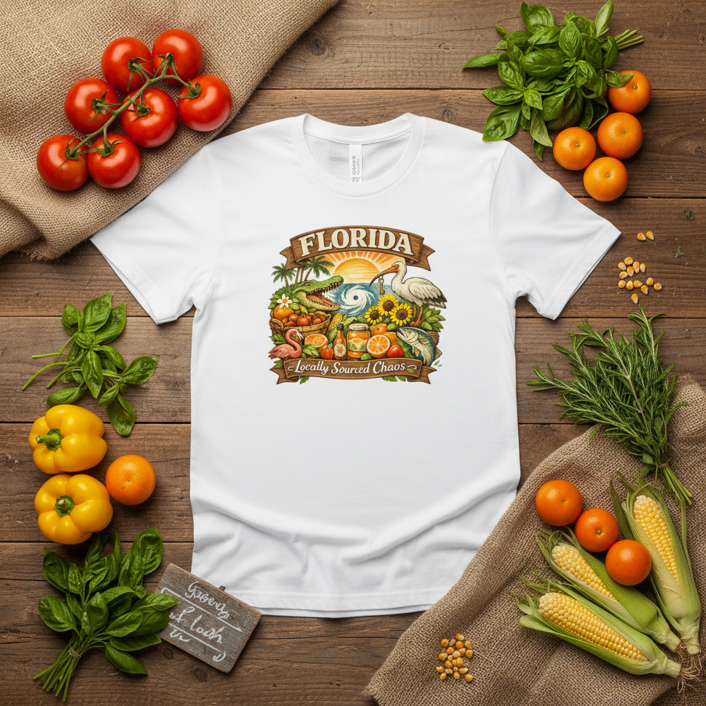 Locally Sourced Chaos Layflat Mockup