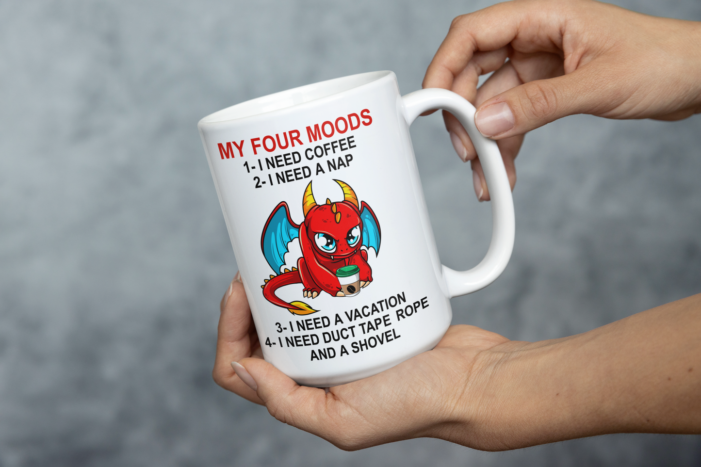 My Four Moods 15oz Ceramic Mug