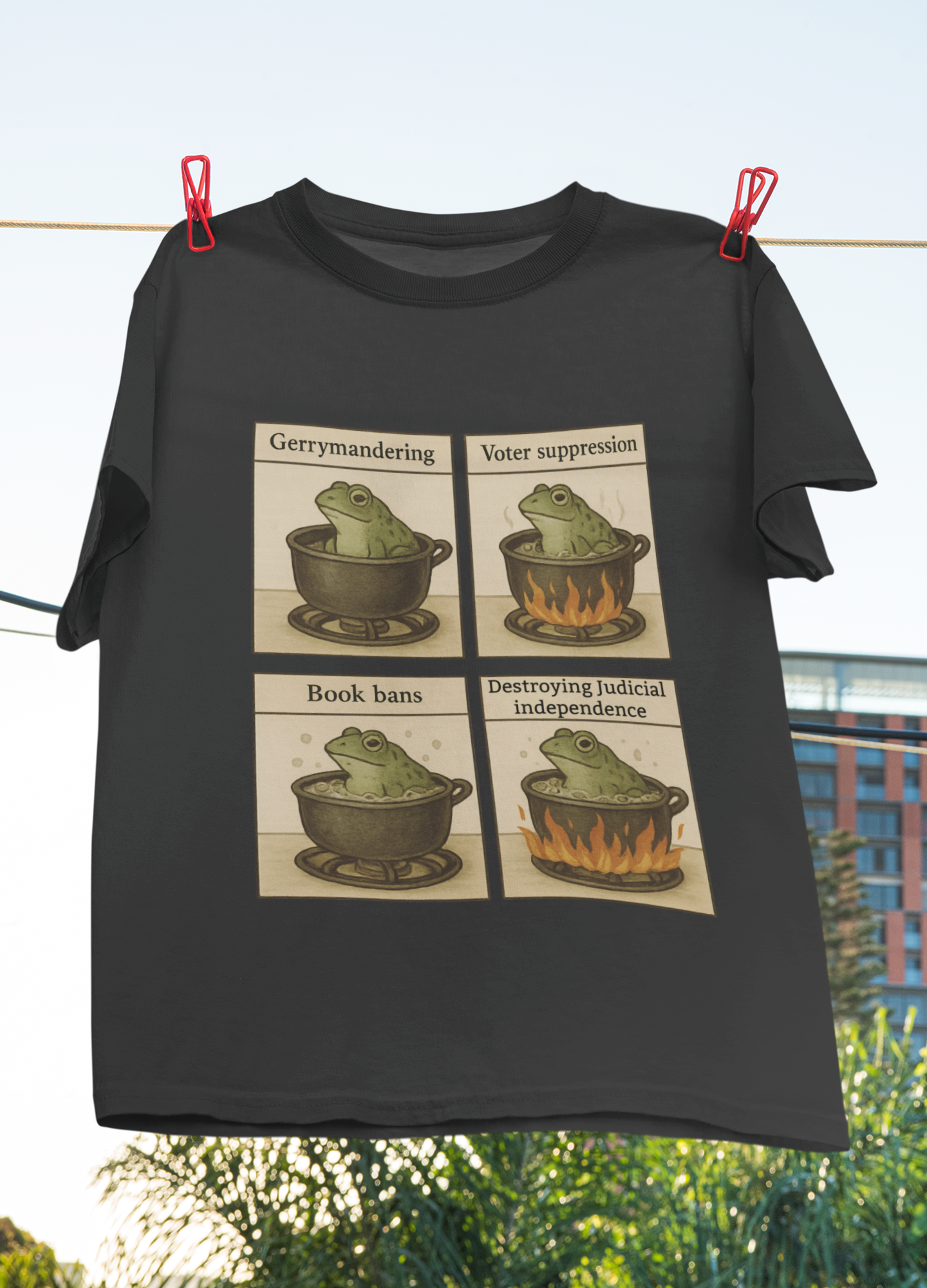 Boiling Frog Democracy – Political Awareness Tee