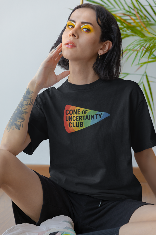 Cone of Uncertainty Club Shirt – Florida Hurricane Humor Tee in Black Gildan Ultra Ladies T-Shirt